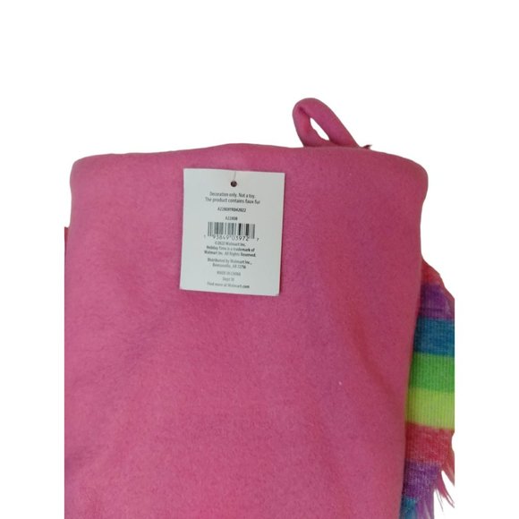 Holiday Time Plush Unicorn 20 inch Christmas Stocking (New) - Picture 4 of 5